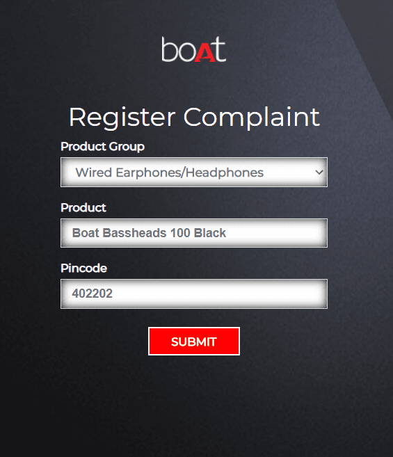 Register a Complaint